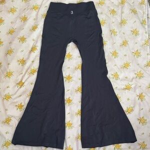 BuffBunny Seamless Flare Legging Barista Blue Large Short